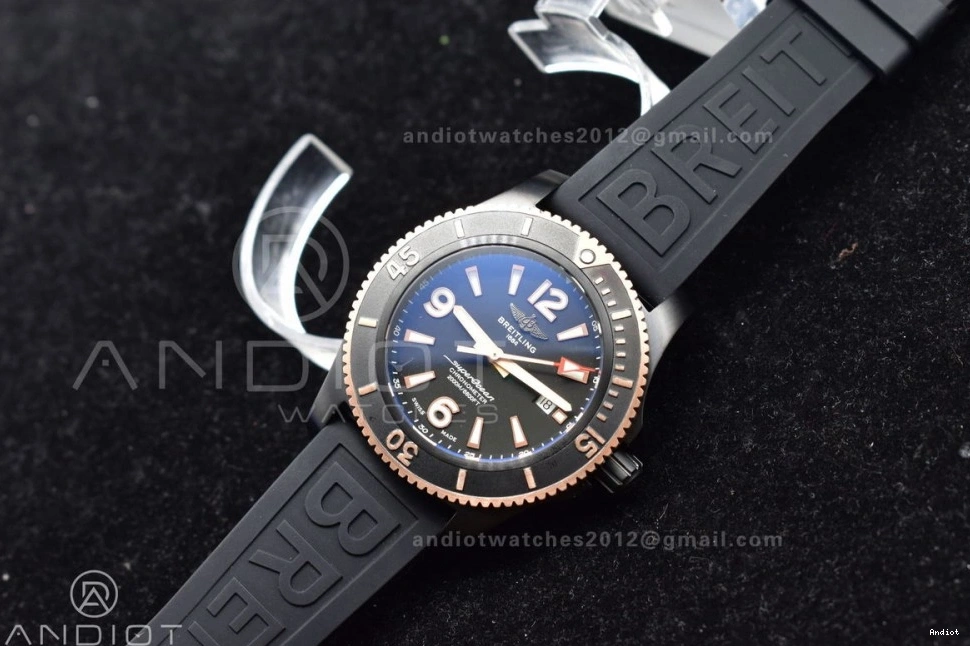 Edition A2824 Strap Best Bezel Automatic Black Dial Superocean on Black Black 44 1:1 TF Rubber 0123